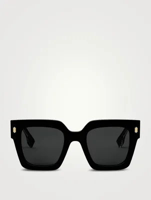 FENDI BLACK FF 0458/G/S 807/9O SQUARE OVERSIZED SUNGLASSES