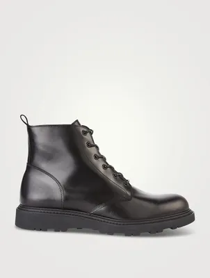 Albie Leather Combat Boots