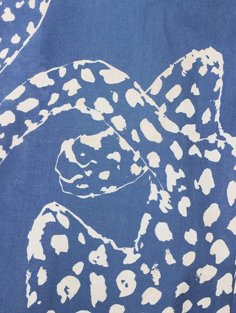 DESMOND & DEMPSEY Pocket Pajama Set In The Jag Print