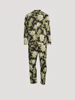 Pocket Pajama Set Night Bloom Print