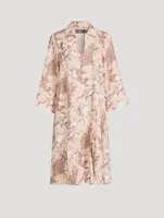 Caftan Sleep Dress Night Bloom Print