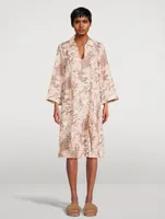 Caftan Sleep Dress Night Bloom Print