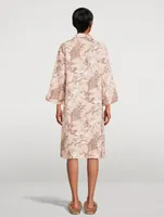 Caftan Sleep Dress Night Bloom Print