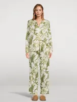 Long Pajama Set Night Bloom Print