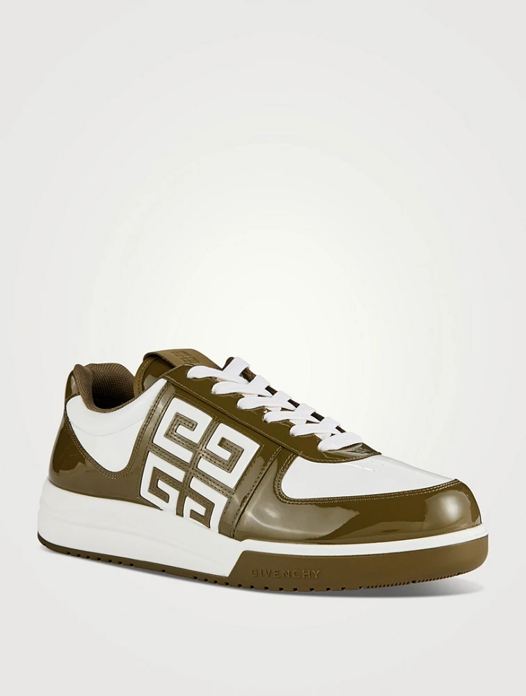 G4 Patent Leather Low-Top Sneakers