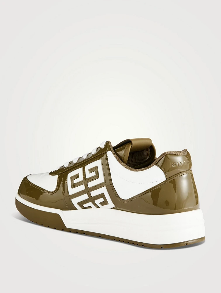 G4 Patent Leather Low-Top Sneakers