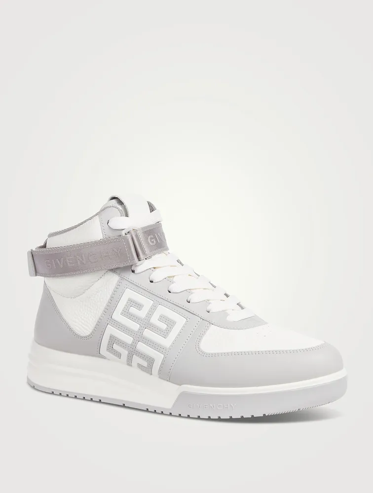 G4 Leather High-Top Sneakers