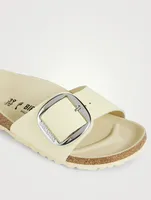 Madrid Big Buckle Leather Slide Sandals