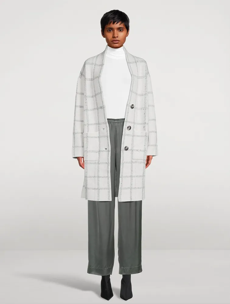 Nellie Coat Check Print