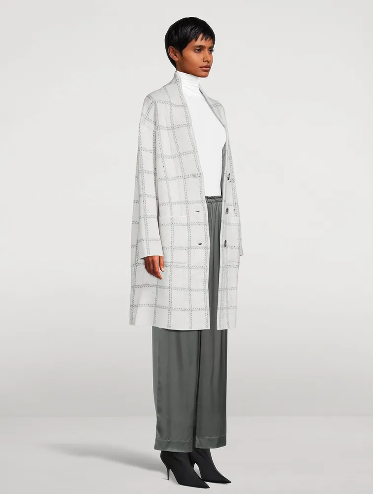 Nellie Coat Check Print