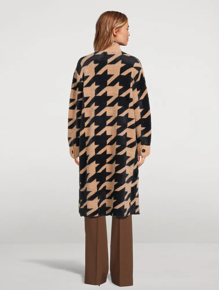 Rory Houndstooth Long Coat