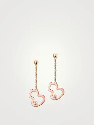 Petite Wulu 18K Rose Gold Earrings With Diamonds