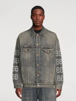 Crypto Oversized Denim Jacket