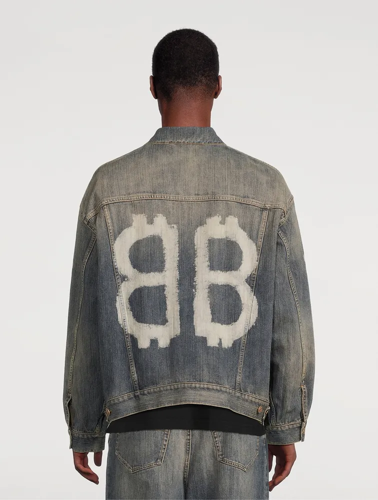 Crypto Oversized Denim Jacket