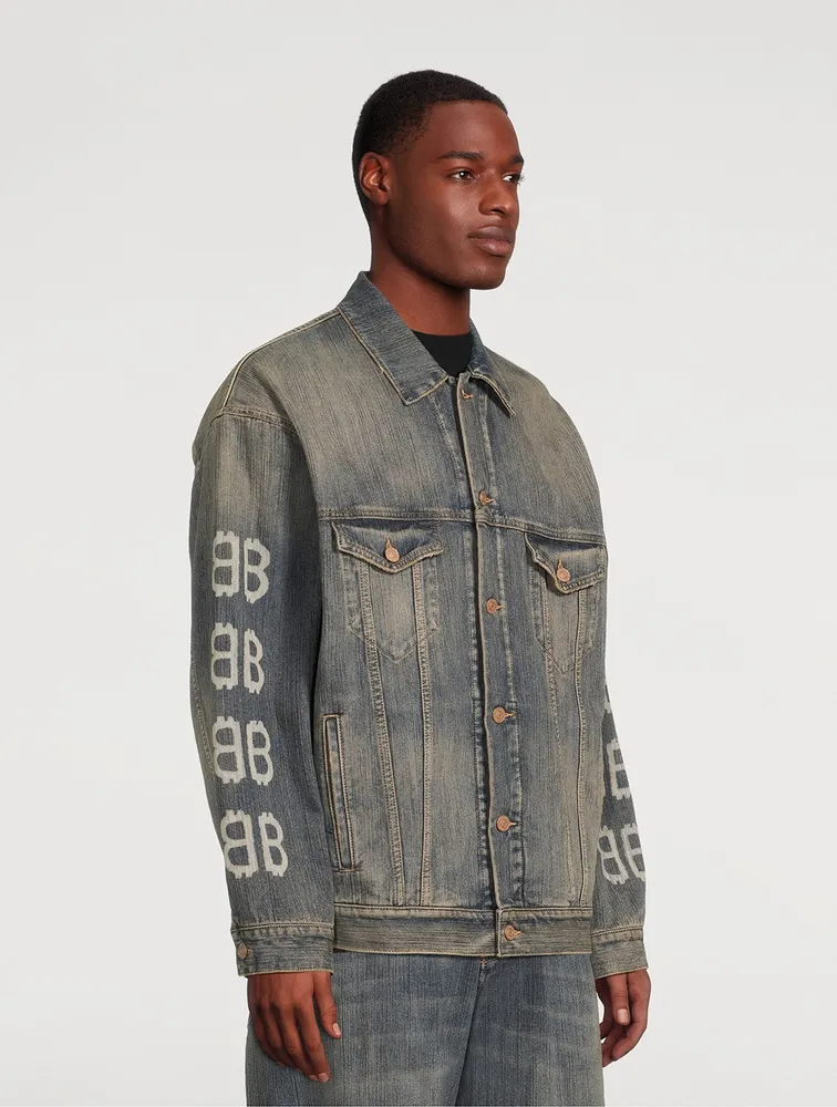 Crypto Oversized Denim Jacket