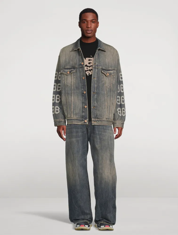 Crypto Oversized Denim Jacket