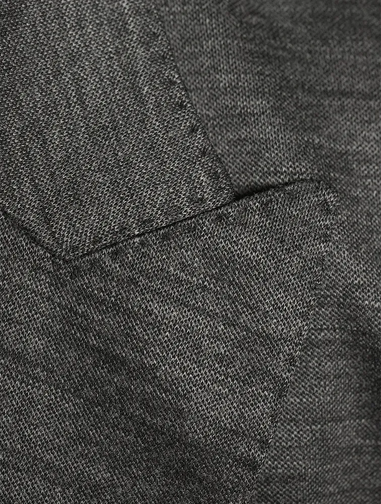 Wool-Blend Double-Breasted Jacket