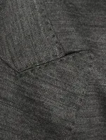 Wool-Blend Double-Breasted Jacket