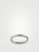 Odessa Platinum Half Round Diamond Ring