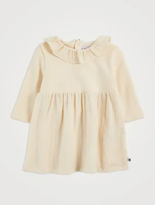 Cotton Long-Sleeve Dress
