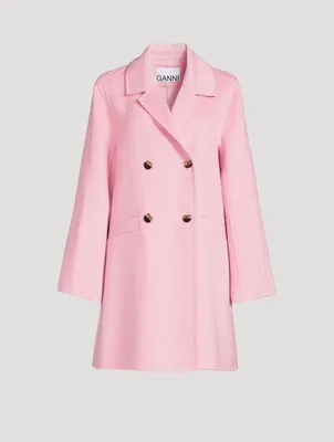 Recycled Wool-Blend Midi Jacket