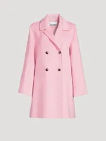 Recycled Wool-Blend Midi Jacket