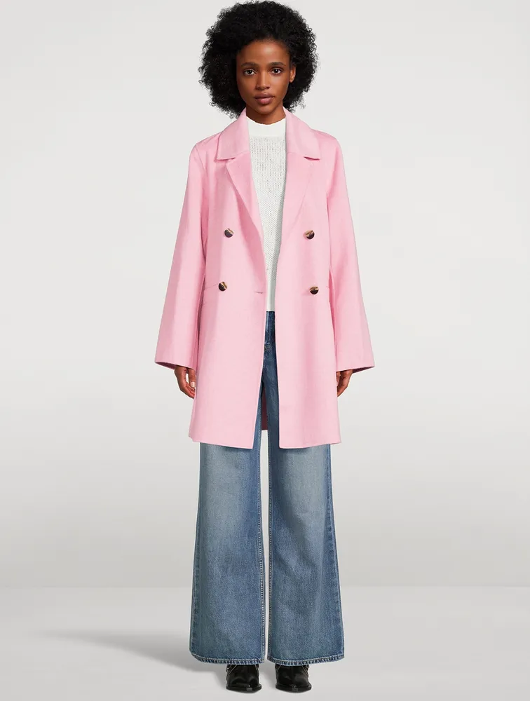 Recycled Wool-Blend Midi Jacket