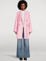 Recycled Wool-Blend Midi Jacket