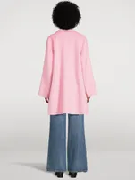 Recycled Wool-Blend Midi Jacket