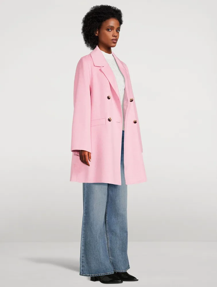 Recycled Wool-Blend Midi Jacket