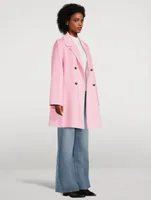 Recycled Wool-Blend Midi Jacket