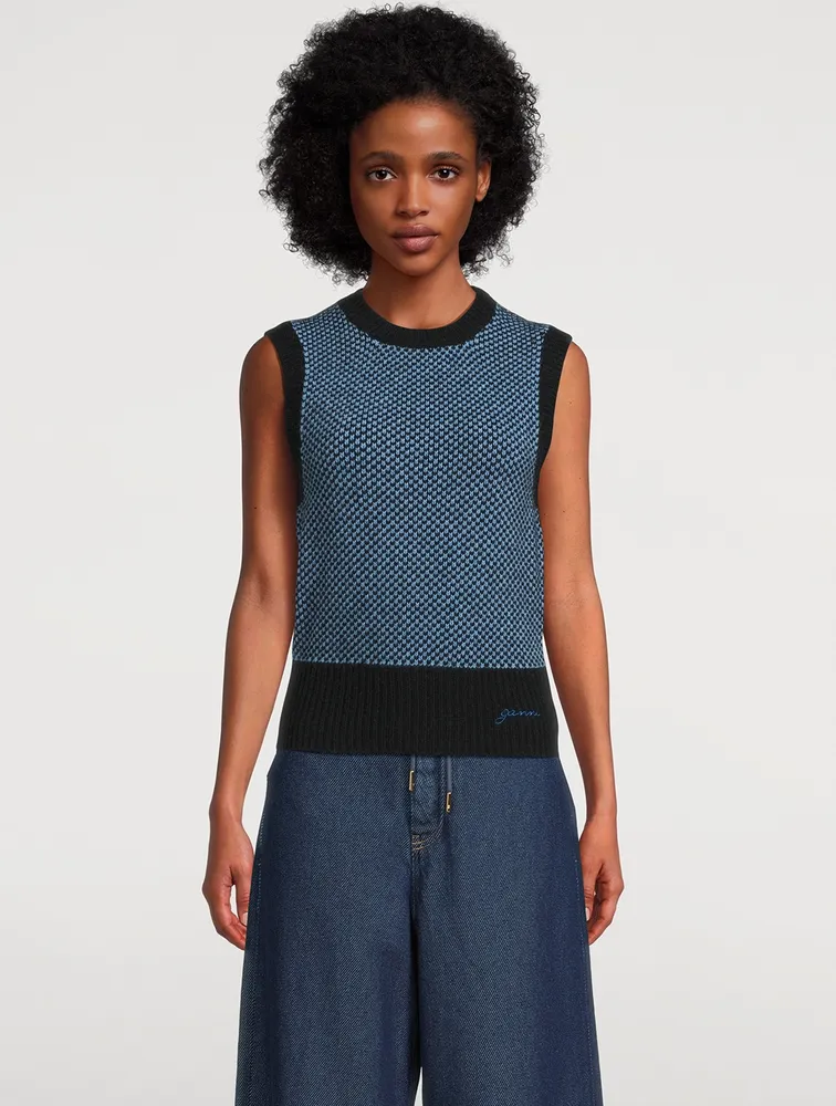 Jacquard Sweater Vest