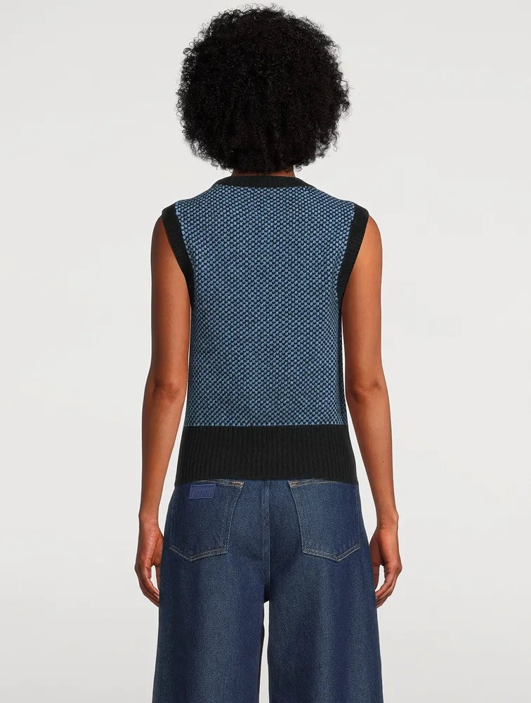 Jacquard Sweater Vest