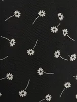 Silk Dress Daisy Print