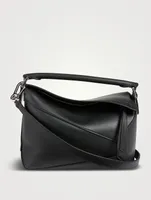 Small Puzzle Edge Leather Bag