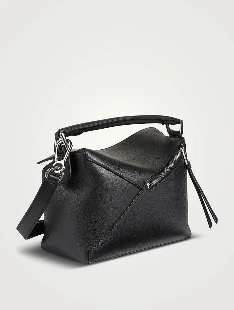 Small Puzzle Edge Leather Bag