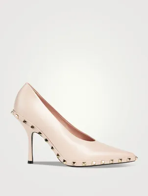 Rockstud Leather Pumps