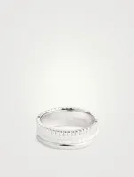 S Quatre Double White Edition 18K Gold Ring With Hyceram