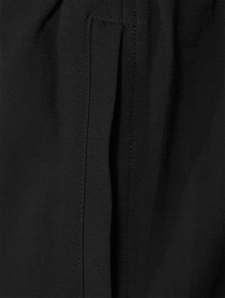 Cotton And Linen Straight-Leg Pants