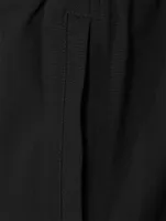 Cotton And Linen Straight-Leg Pants
