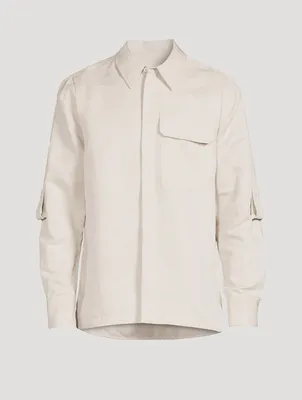 Linen Cargo Shirt