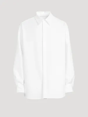 Cotton Poplin Shirt Jacket