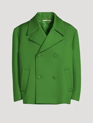 Wool-blend Double-Breasted Peacoat