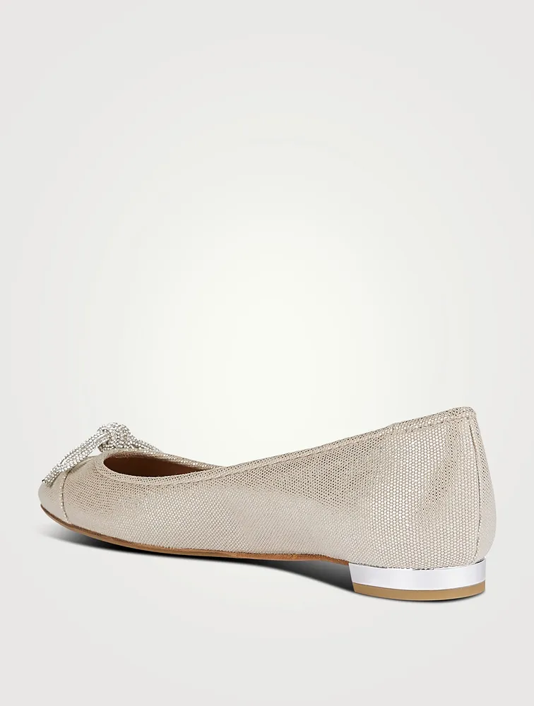 Parisina Crystal-Embellished Ballet Flats