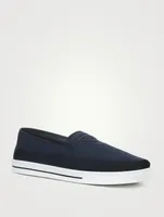 Nylon Slip-On Sneakers