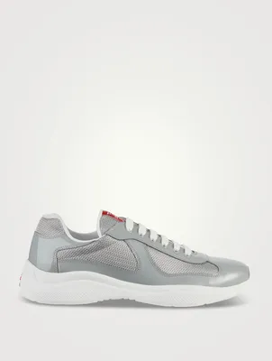 America's Cup Patent Leather And Mesh Sneakers