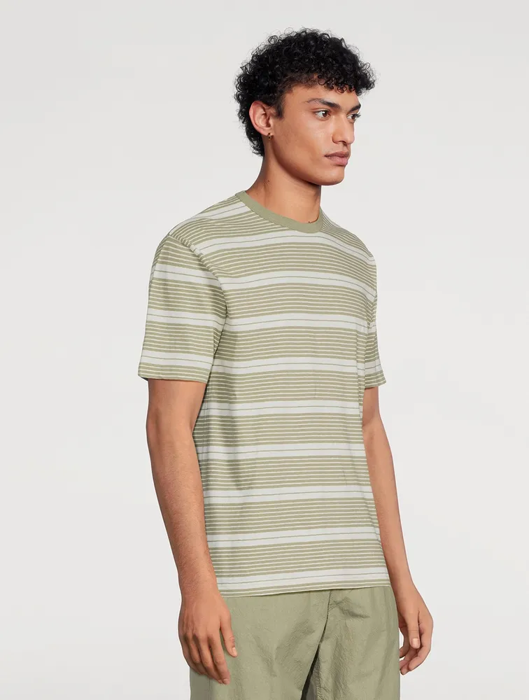 Johannes Sunbleached T-Shirt Striped Print