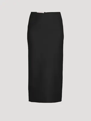 Crepe Couture Pencil Skirt