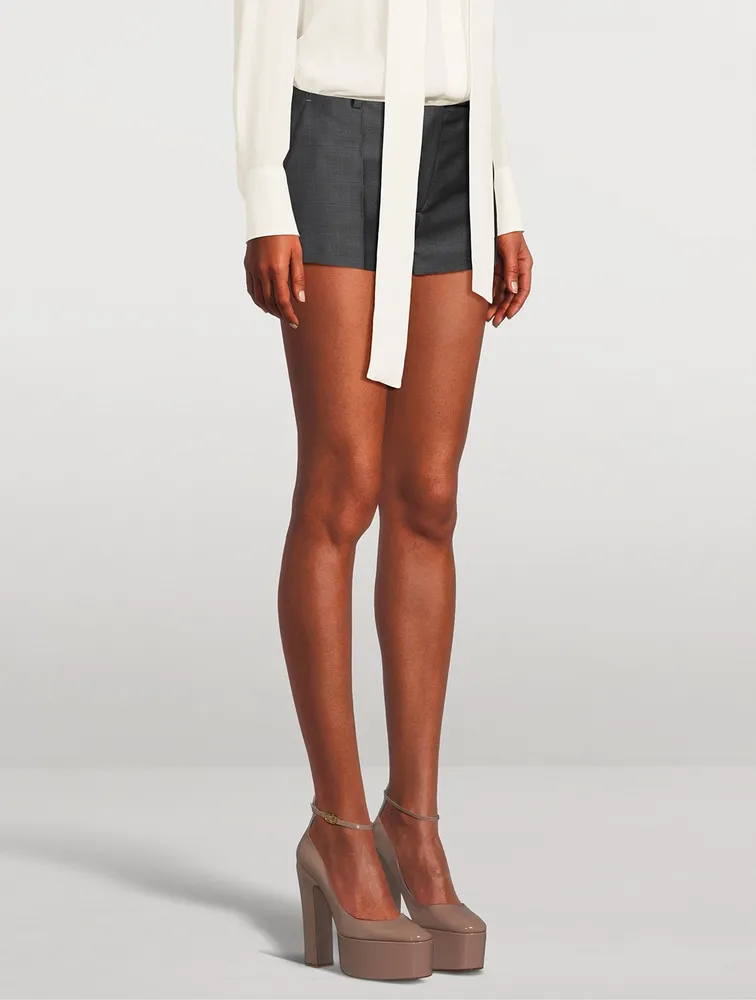 Mohair And Wool Shorts