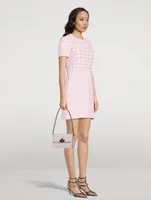 Crepe Couture Embellished Mini Dress